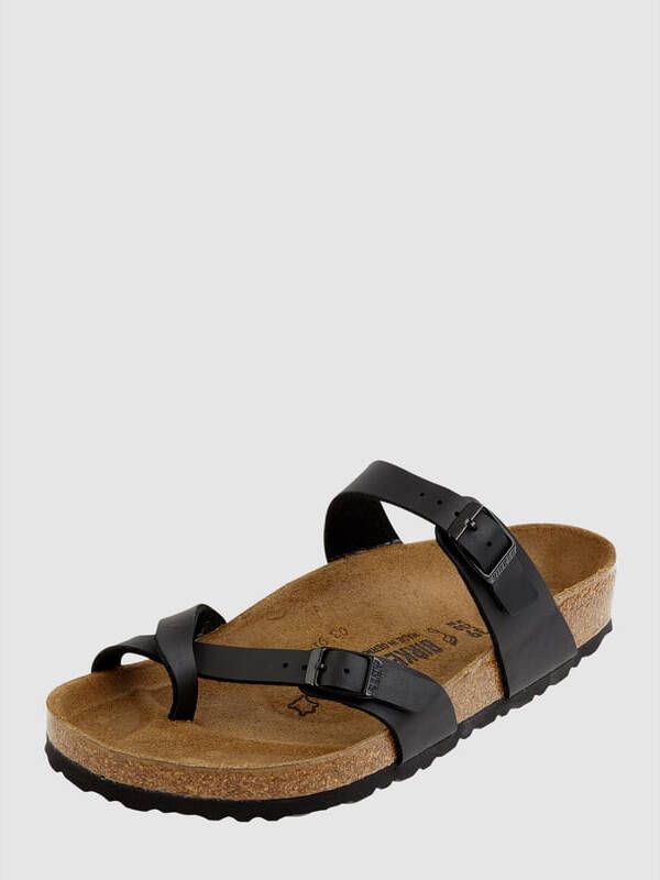 Birkenstock Slippers Mayari regular Birko-Flor Zwart Maat:35 - Schoenen.nl