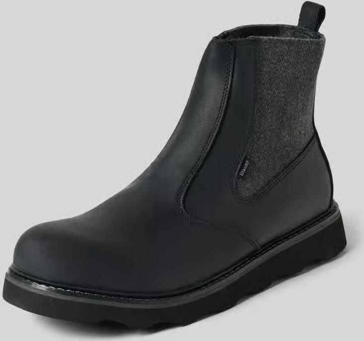 Blauer USA chelsea boots van runder nappa met profielzool