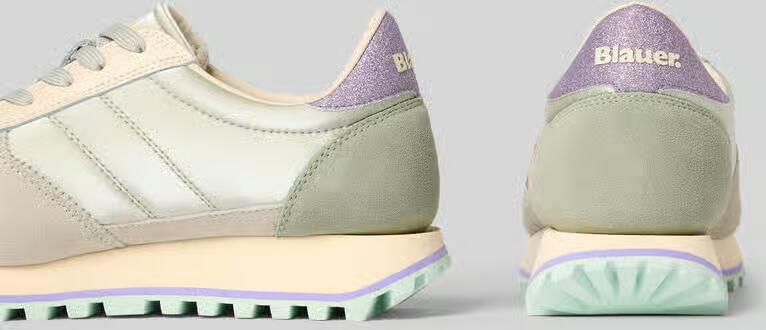 Blauer USA Sneaker van leermix met logo-patch model 'Millen' - Foto 2