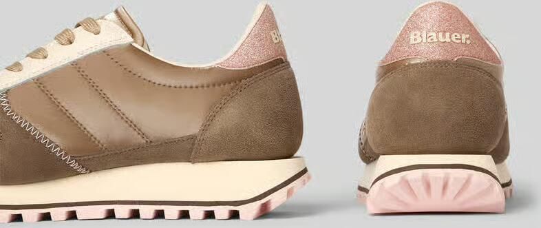 Blauer USA Sneaker van leermix met logo-patch model 'Millen' - Foto 2