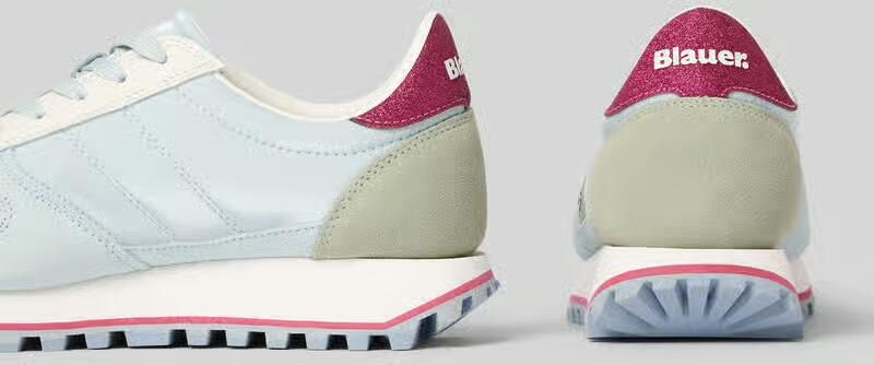 Blauer USA Sneaker van leermix met logo-patch model 'Millen' - Foto 2