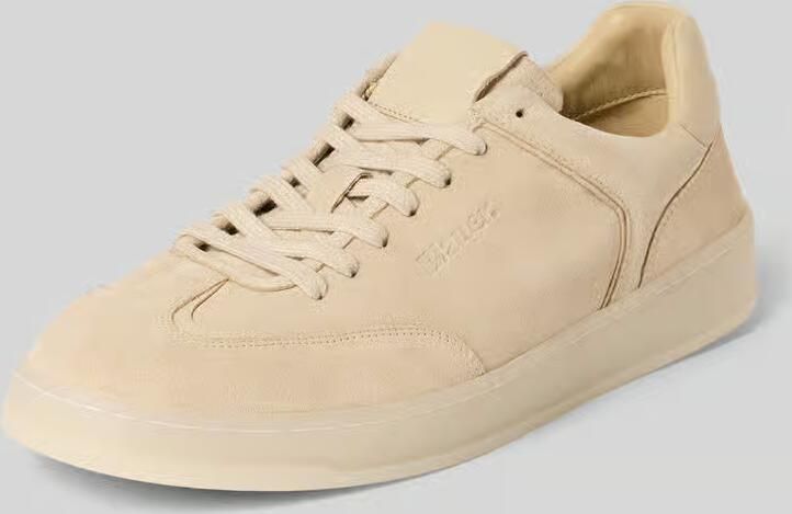 Blauer USA Sneakers van echt leer met reliëflogo model 'Farrell'