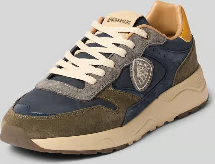 Blauer USA Sneakers van leermix met logodetail model 'OZARK' - Foto 2