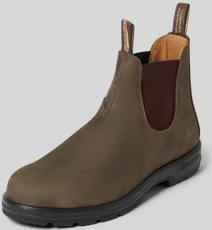 Blundstone Chelsea boots van echt leer met labelpatch