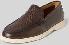 Boss Instappers van echt leer