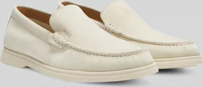 BOSS Heren Loafer Wit 50543083 135 Sienne Loaf Sd N - Foto 3