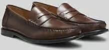 Boss loafers van echt leer