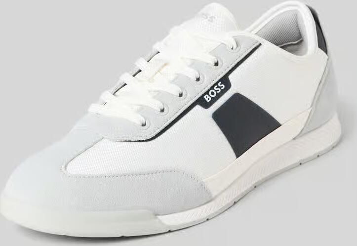 Boss Low-top sneaker met suède-look-applicaties model 'NITAN_LOWP_NYMITH' - Foto 8