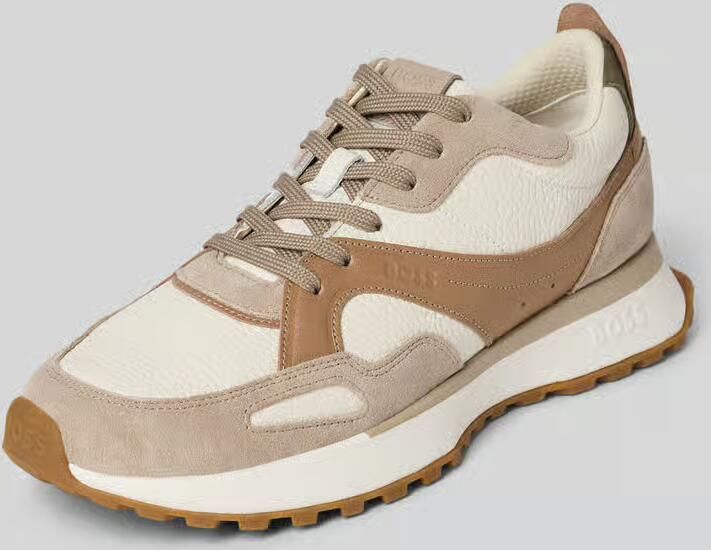 Boss Low-top sneaker van echt leer model 'JONAH_RUNN_SDLTB'
