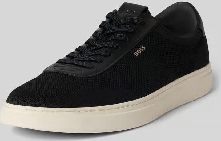 Boss Low top sneakers met echt leer-garnering model 'Kieran_Tenn_knal' - Foto 10