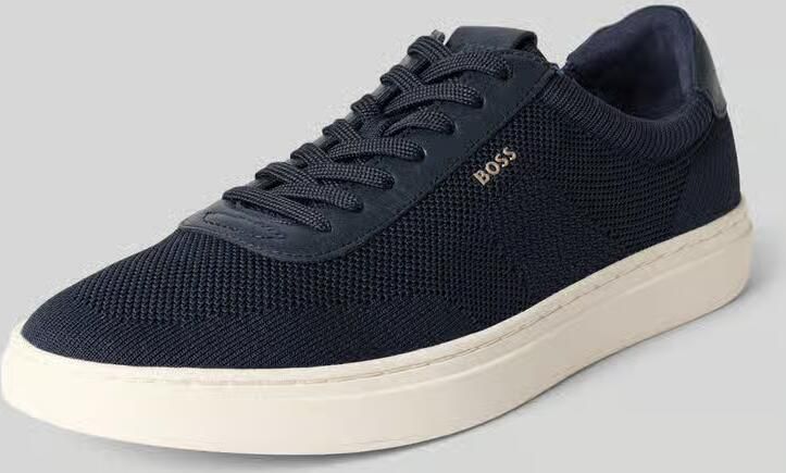 Boss Low top sneakers met echt leer-garnering model 'Kieran_Tenn_knal' - Foto 11