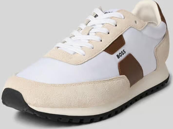 Boss Low Top sneakers met leerdetails Model 'PARKOUR-L_RUNN_NYBDS'