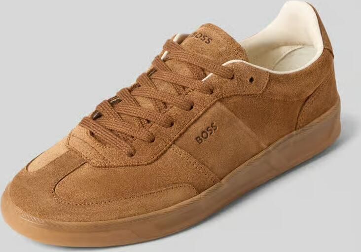 Boss Low-top sneakers van echt rundleer model 'BRENTA_TENN_FULLSD'