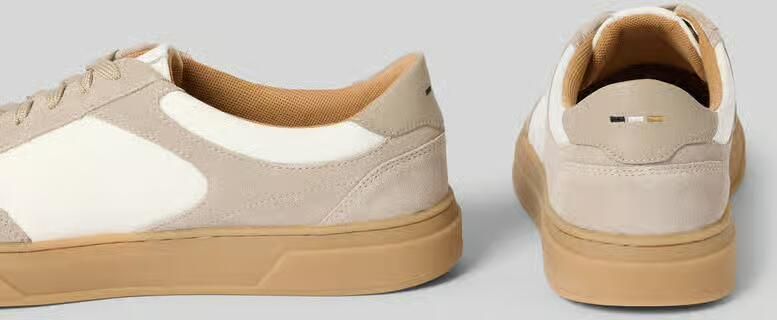 Boss Low-top-sneakers van echt rundleer Model 'KIERAN_TENN' - Foto 3