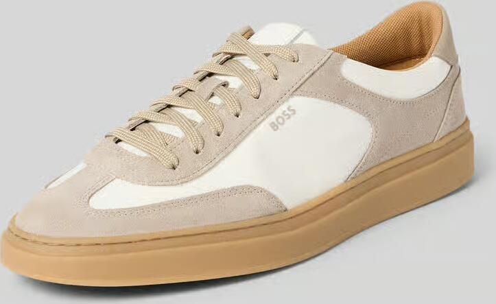 Boss Low-top sneakers van echt rundleer model 'Kieran_Tenn_sdnyn' - Foto 4
