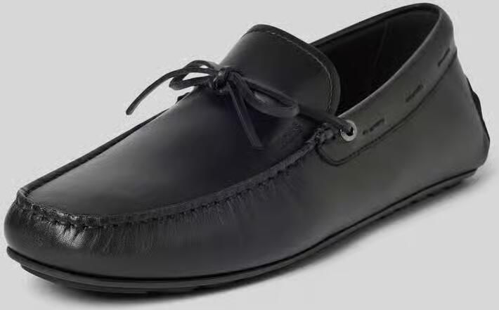 Boss Mocassins met label in reliëf model 'Noel'