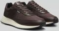 Boss Sneakers low met dempende profielzool - Donkerbruin