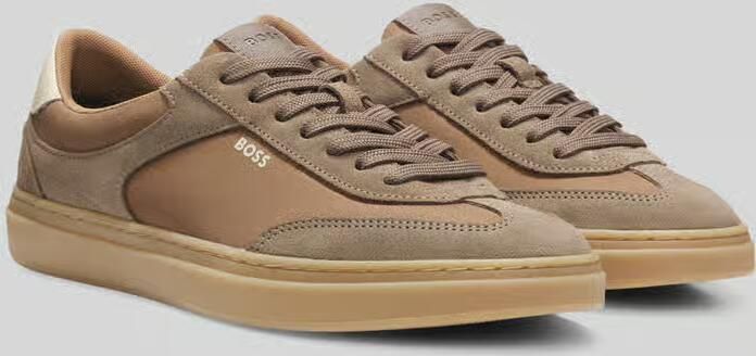 Boss Sneakers van echt leer met labelopschrift - Foto 2