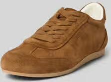 Boss Sneakers van echt suède met reliëflogo