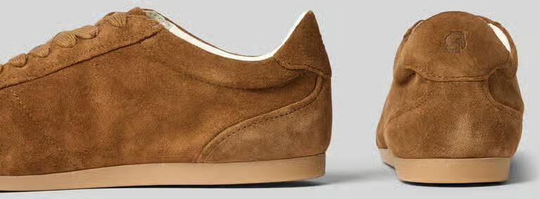 Boss Sneakers van echt suède met reliëflogo - Foto 2