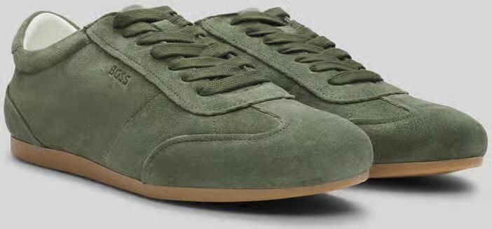 Boss Sneakers van echt suède met reliëflogo - Foto 2