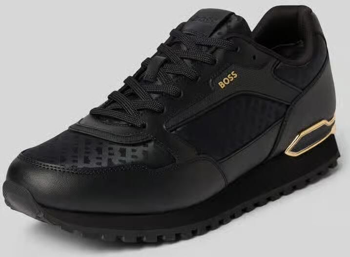 Boss Sneakers van echte leermix model 'PARKOUR-L_RUNN_NMNAL'