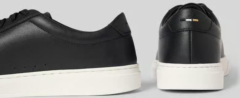Boss sneakers van leer met rubberzool - Foto 4