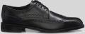 Boss Veterschoenen van echt leer model 'Tayil_Derb' - Zwart
