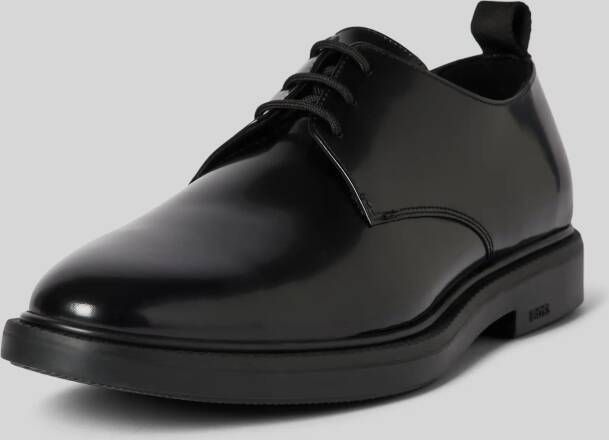 Boss Derby schoenen van leer met label in reliëf model 'Larry'