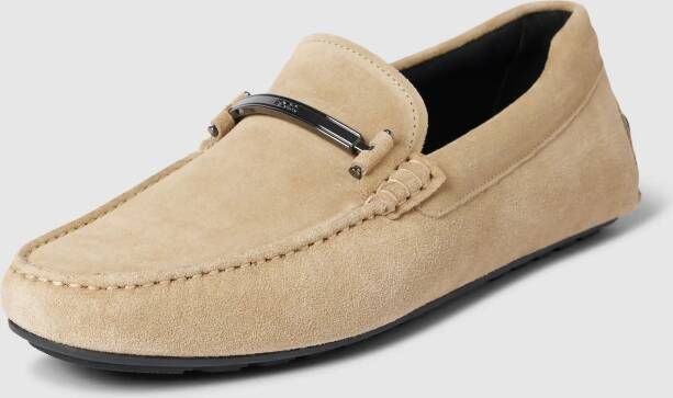 BOSS Loafers Heren Noel_mocc Maat: 41 Materiaal: Suède Kleur: Beige - Foto 8