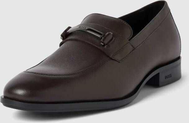 Boss Loafers van leer met schachtbrug model 'Colby'