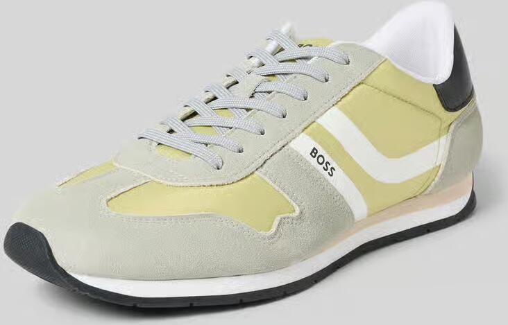 Boss Orange Low Top sneakers met Leerlook-details Model 'LEVON_RUNN_NYMI'