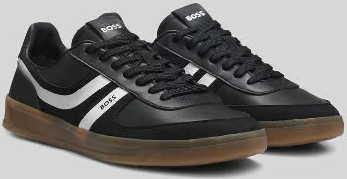 Boss Orange Sneakers low met contrasterende strepen - Foto 4