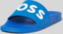 BOSS Kirk Slid rblg N slipper blauw combi 45 - Thumbnail 3