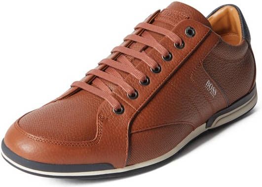 Boss Sneaker van leer model 'Saturn'