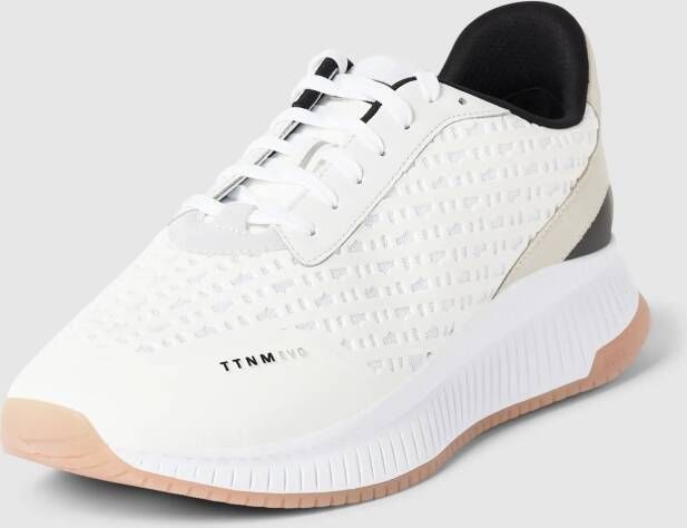 Boss Sneakers met contrastgarnering model 'TTNM EVO'
