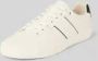 Hugo Boss Witte Leren Sneakers Rubber Zool Veters White Heren - Thumbnail 3