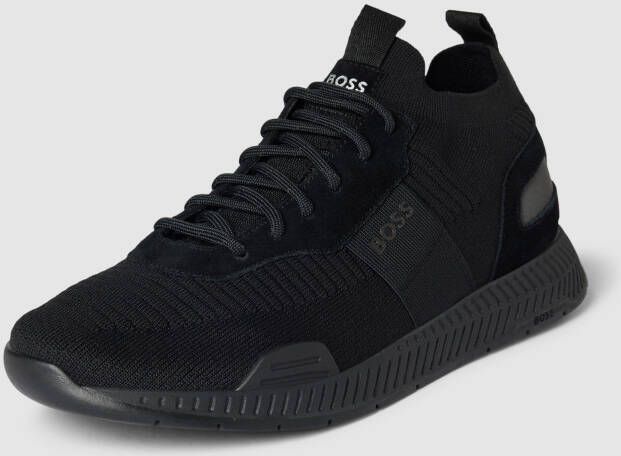 Boss Sneakers met labeldetails model 'Titanium_Runn' - Foto 4
