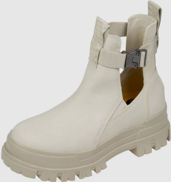 Buffalo Aspha Sneakers Dames Beige Leer - Foto 5