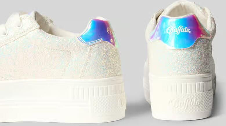Buffalo Glanzende sneakers met labeldetail model 'PAIRED GLAM' - Foto 3