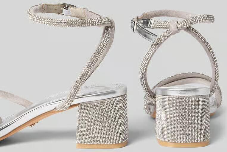 BUFFALO LONDON Sandalen met strass-steentjes model 'LILLY SPARK' - Foto 4