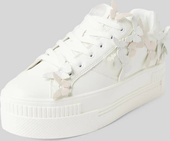 Buffalo Plateausneakers met motiefapplicaties model 'BUTTERFLY'