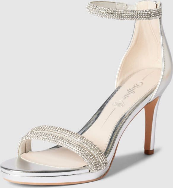 Buffalo Dames sandalen met nappa hakken Selma Grijs Dames - Foto 5