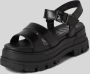 Buffalo Sandalen met geprofileerde plateauzool model 'ASPHA' - Thumbnail 5