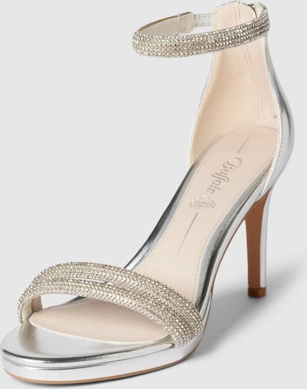 Buffalo Dames sandalen met nappa hakken Selma Grijs Dames - Foto 4