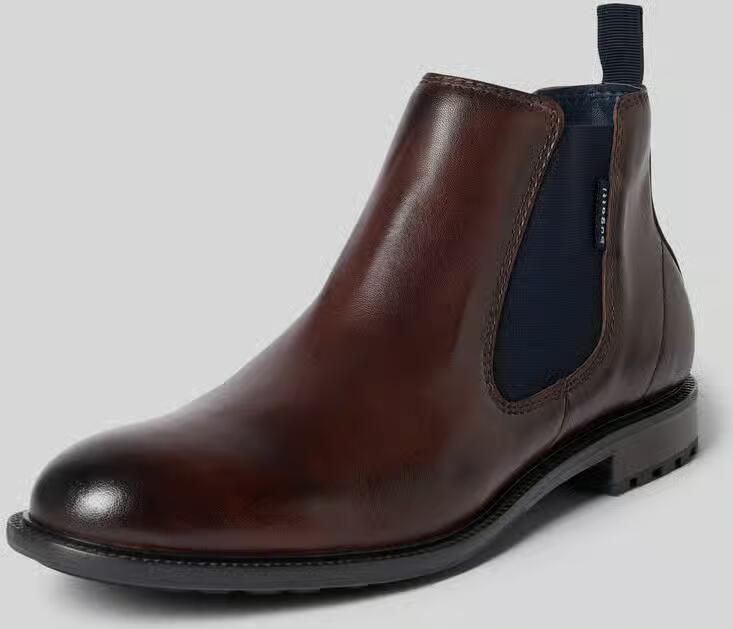 Bugatti Boots van leer met elastische inzetten model 'Bonifacio' - Foto 6