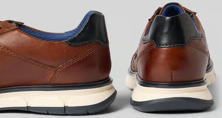 Bugatti Lage schoenen van leer met labeldetail model 'Don' - Foto 2