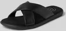 Bugatti Slippers van leer met reliëflogo model 'Dove'