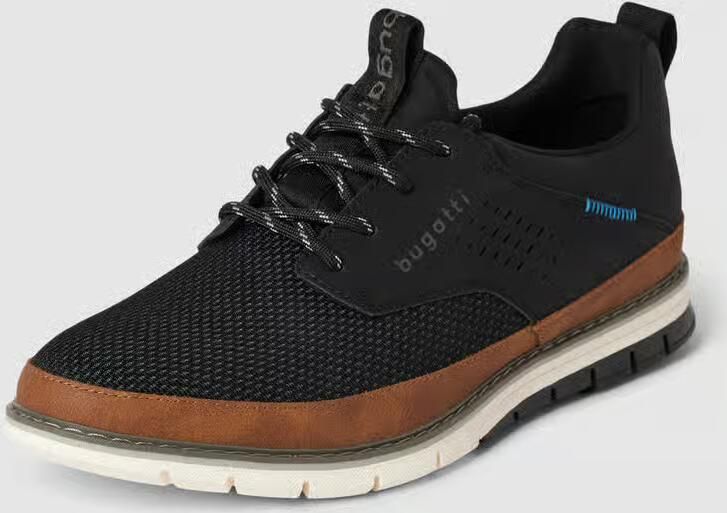 Bugatti Veterschoenen met gaatjespatroon vrijetijdsschoen lage schoen veterschoen