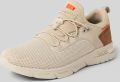 Bugatti Slip-on sneakers vrijetijdsschoen halfschoen instapschoen met elastische veters - Beige